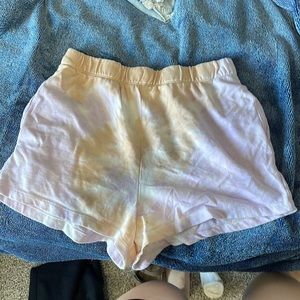 live to be spoiled pajama shorts, size s, multicolored